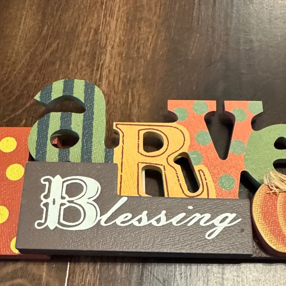 Hobby Lobby Colorful Harvest Blessing Decor